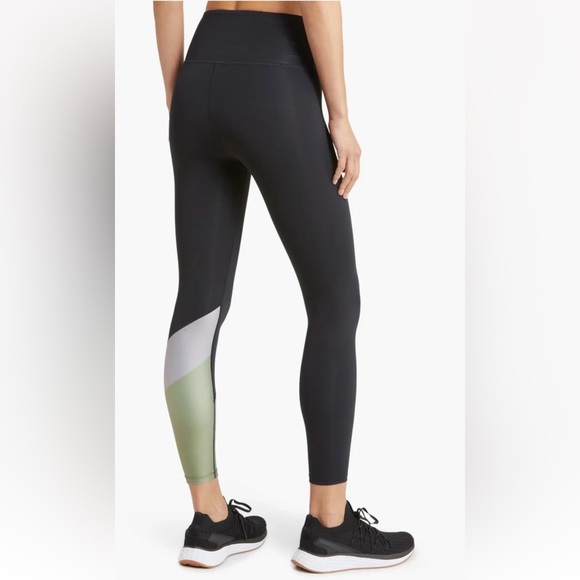 NWOT P.E Nation Black High Waist Color Block Legging Activewear Workout Sz Small - Picture 3 of 12